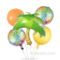 Ensembles de ballons de papier d'aluminium de 5pc joyeux anniversaire